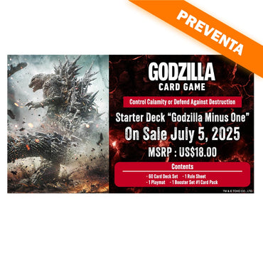 Godzilla Card Game - Starter Deck "Godzilla Minus One" PREVENTA