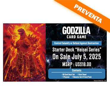 Godzilla Card Game - Starter Deck "Heisei Series" PREVENTA