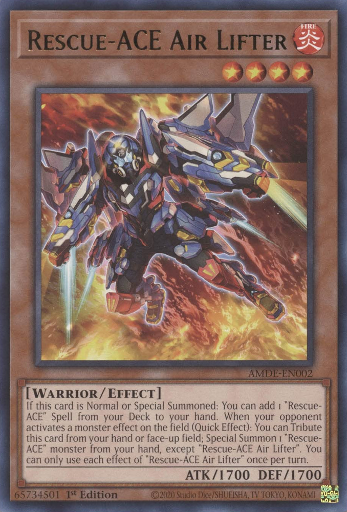 rescue monsters yugioh Rescue-ACE Air Lifter [AMDE-EN002] Rare