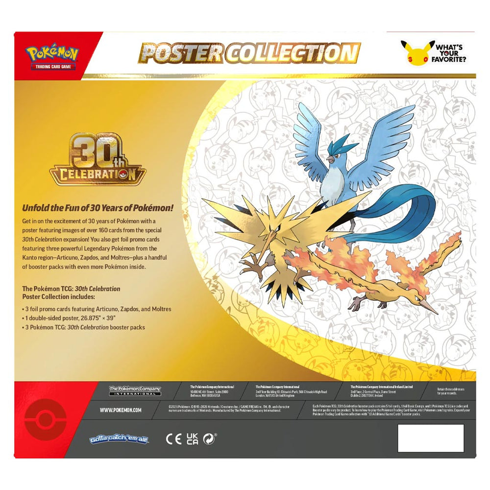 Pokémon TCG: 30th Celebration Poster Collection