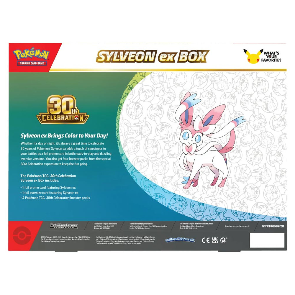 Pokémon TCG: 30th Celebration Pokémon ex Box (Sylveon ex)