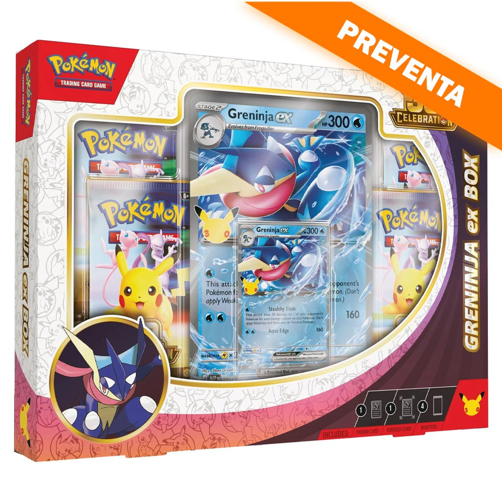 Pokémon TCG: 30th Celebration Pokémon ex Box (Greninja ex) PREVENTA