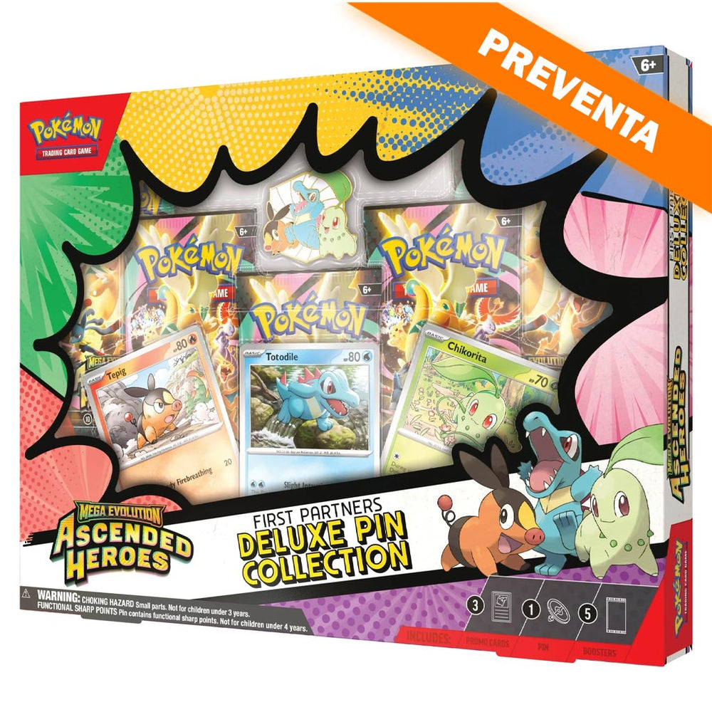 Pokémon TCG: Mega Evolution: Ascended Heroes First Partners Deluxe Pin Collection PREVENTA