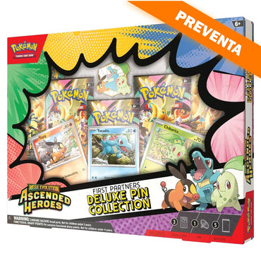 Pokémon TCG: Mega Evolution: Ascended Heroes First Partners Deluxe Pin Collection PREVENTA