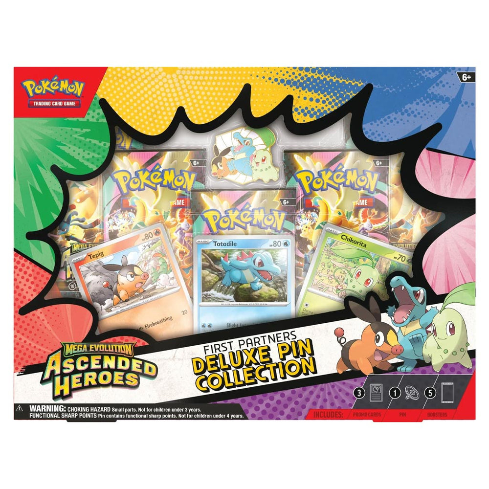 Pokémon TCG: Mega Evolution: Ascended Heroes First Partners Deluxe Pin Collection