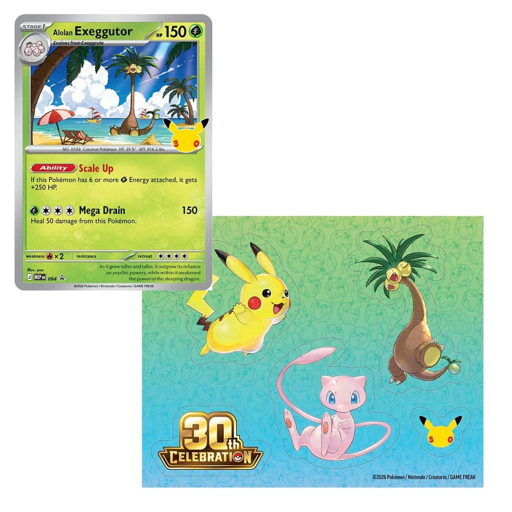 Pokémon TCG: 30th Celebration Tech Sticker Collection (Alolan Exeggutor)