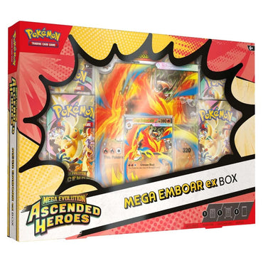 Pokémon TCG: Mega Evolution: Ascended Heroes Mega Emboar ex Box (ESPAÑOL)