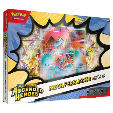 Pokémon TCG: Mega Evolution: Ascended Heroes Mega Feraligatr ex Box (ESPAÑOL)