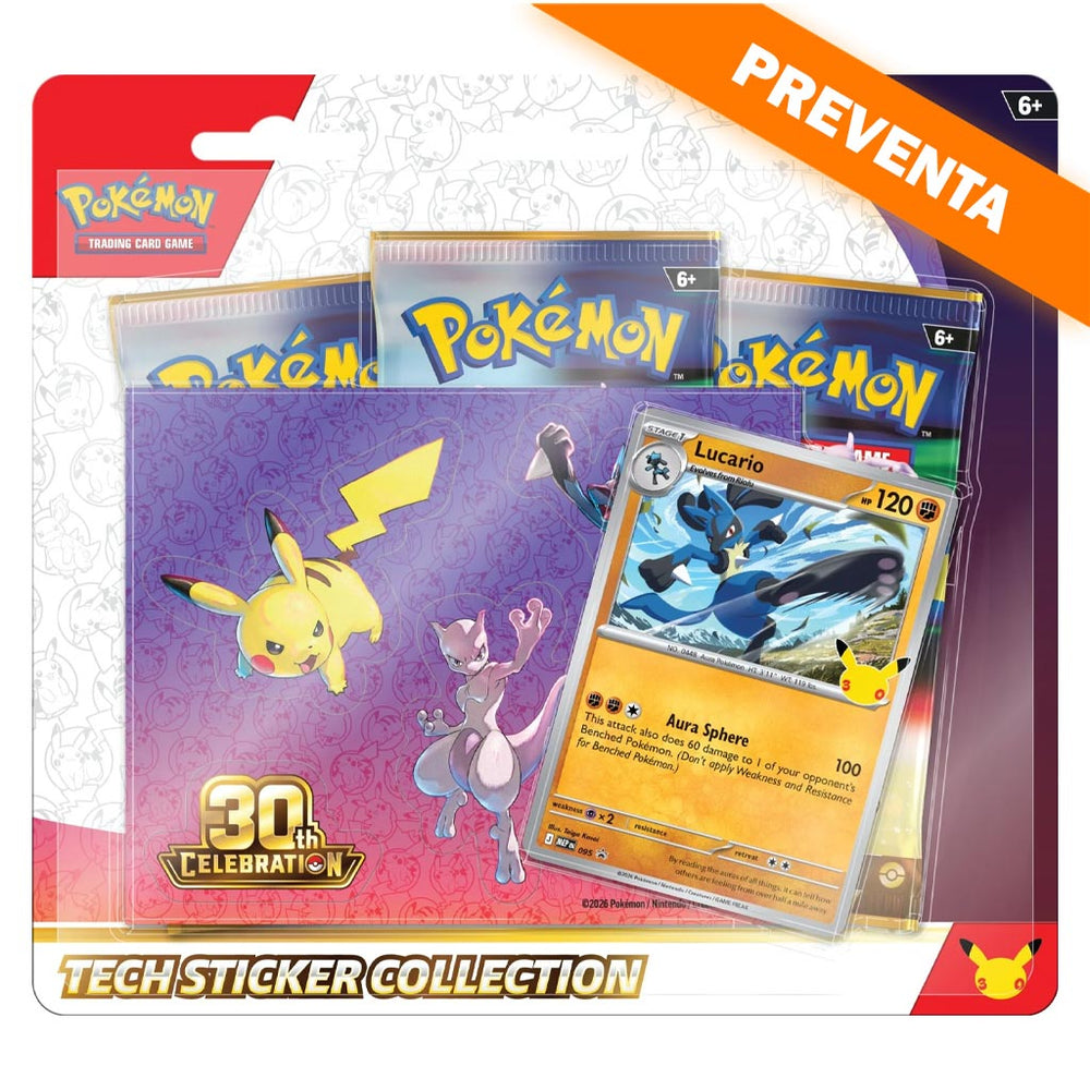 Pokémon TCG: 30th Celebration Tech Sticker Collection (Lucario) PREVENTA