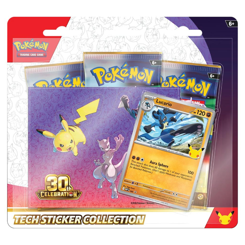Pokémon TCG: 30th Celebration Tech Sticker Collection (Lucario)