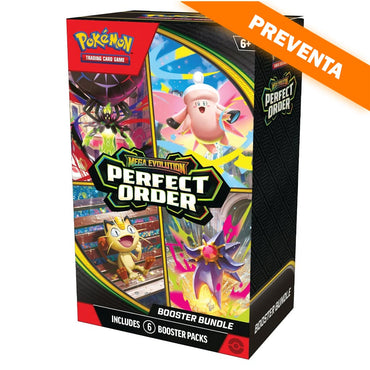 Pokémon TCG: Mega Evolution: Perfect Order Booster Bundle 6ct. PREVENTA