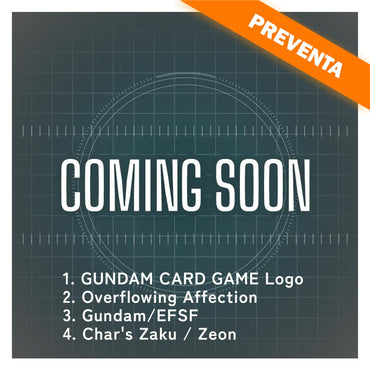 Gundam TCG Official Card Sleeves 01 *SET DE 4* PREVENTA