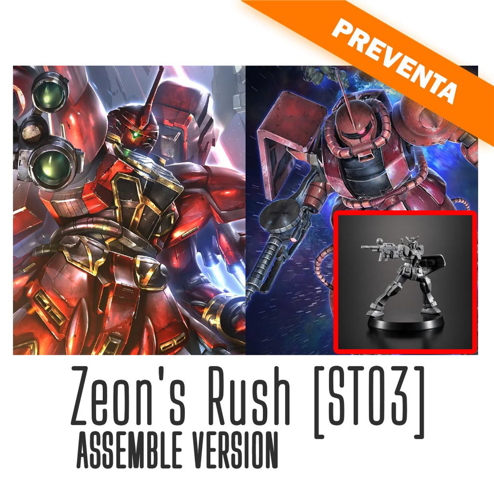 ASSEMBLE Starter Deck 03 Zeon's Rush [ST03] *INCLUYE GUNPLA MINIATURES* PREVENTA