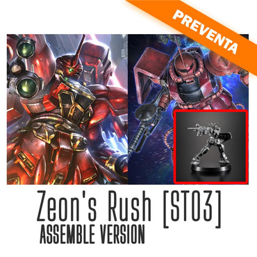 ASSEMBLE Starter Deck 03 Zeon's Rush [ST03] *INCLUYE GUNPLA MINIATURES* PREVENTA