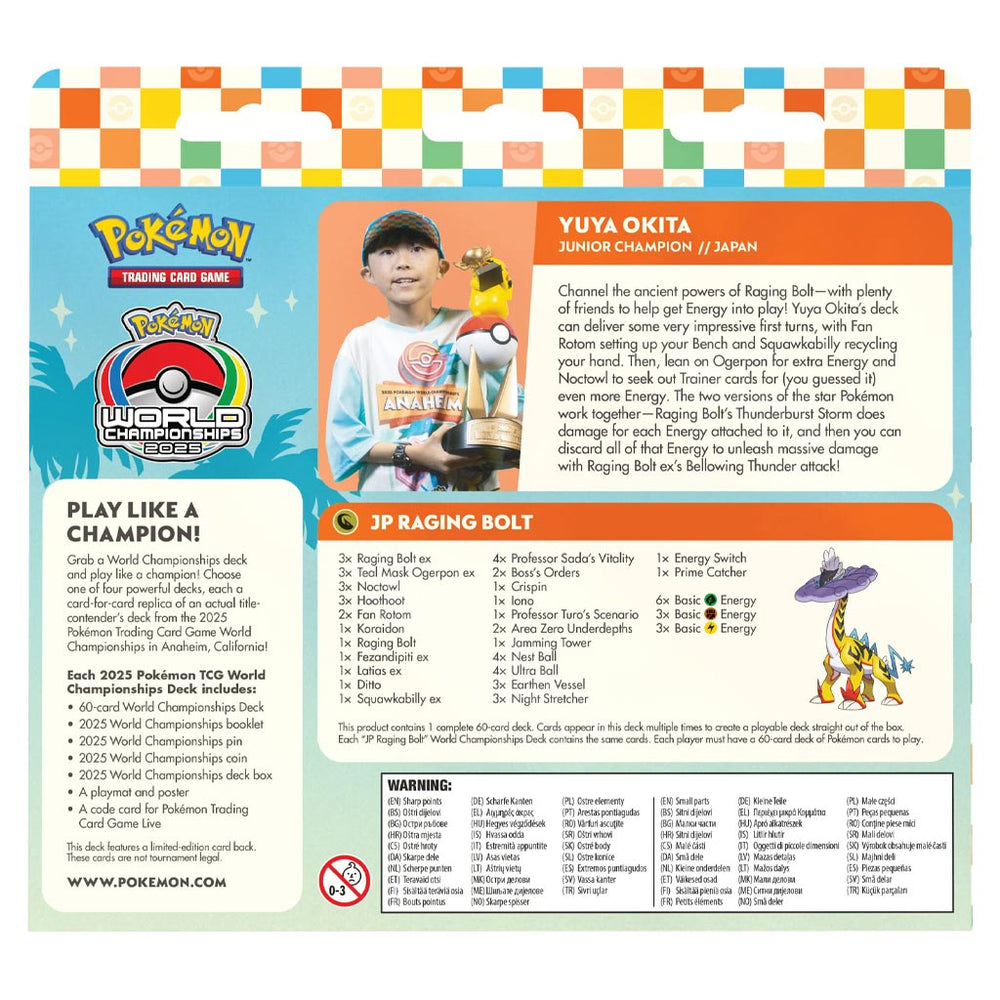 Pokémon TCG: 2025 World Championship Deck Display