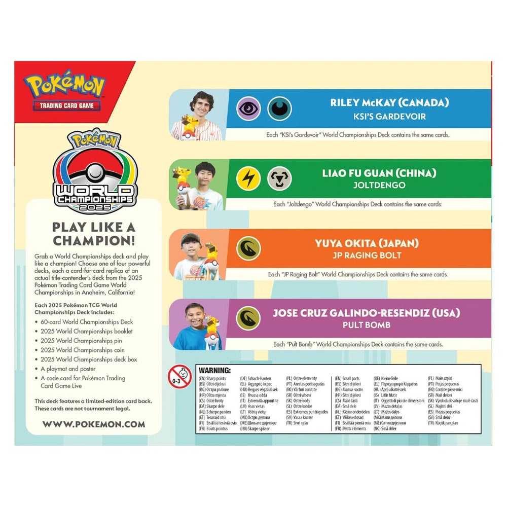 Pokémon TCG: 2025 World Championship Deck Display