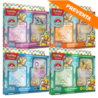Pokémon TCG: 2025 World Championship Deck (Set de 4 Decks) PREVENTA