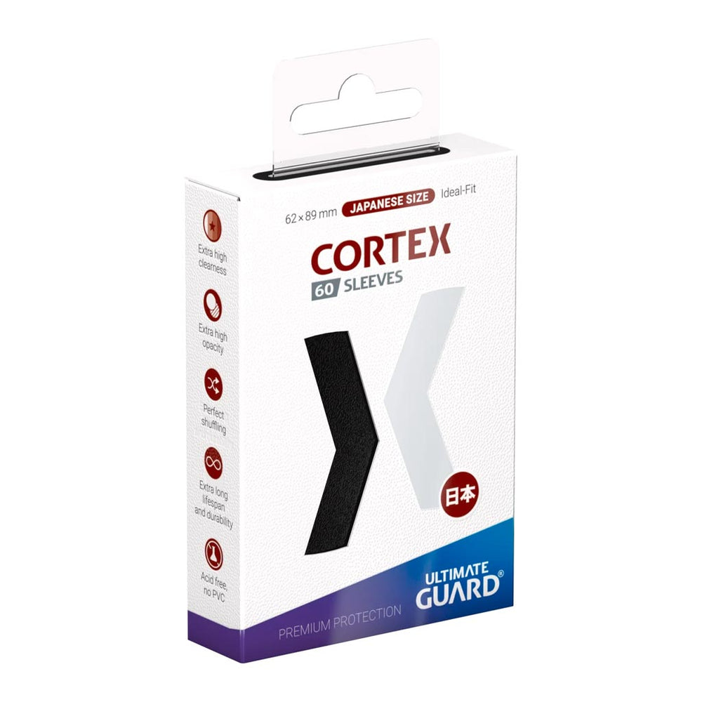 Ultimate Guard: Cortex Sleeves Black (Japanese Size) (60ct.)