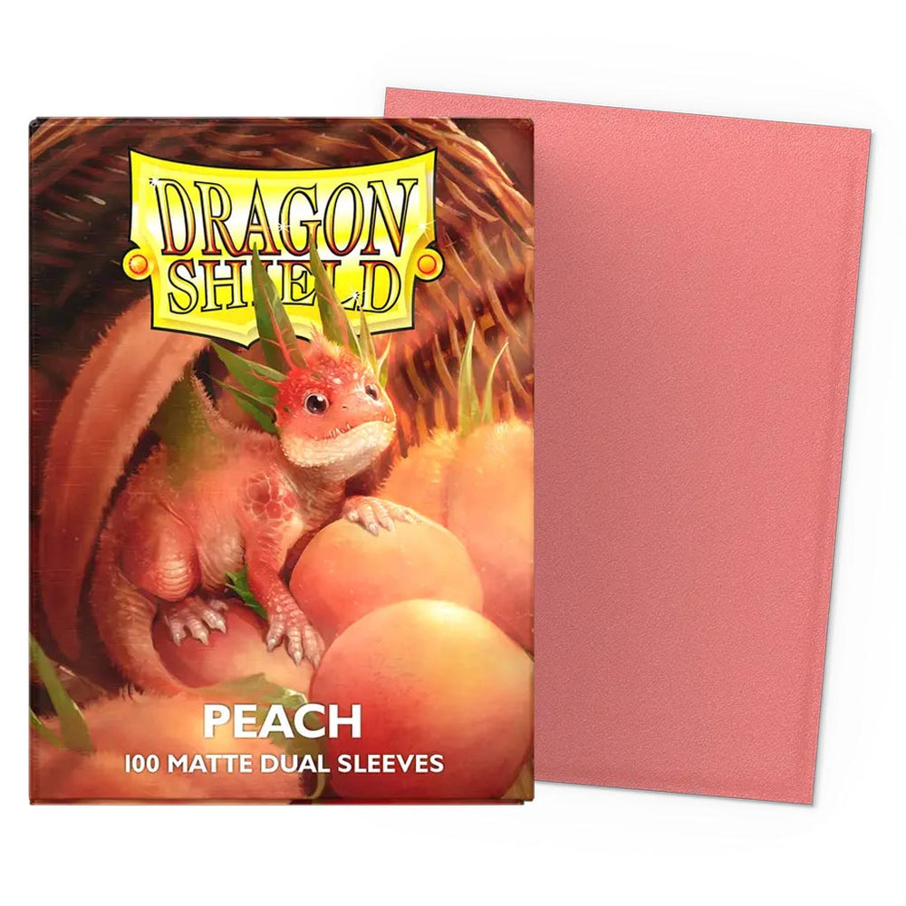 Dragon Shield: Peach Matte Dual Sleeves (Standard Size)