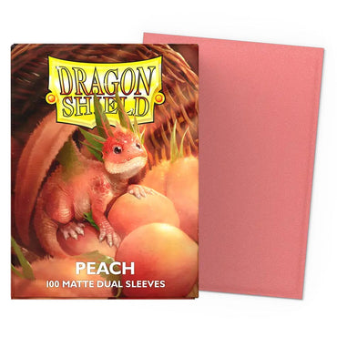 Dragon Shield: Peach Matte Dual Sleeves (Standard Size)