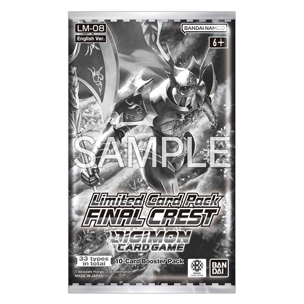 Digimon Card Game: Limited Card Pack FINAL CREST [LM08] Booster Display