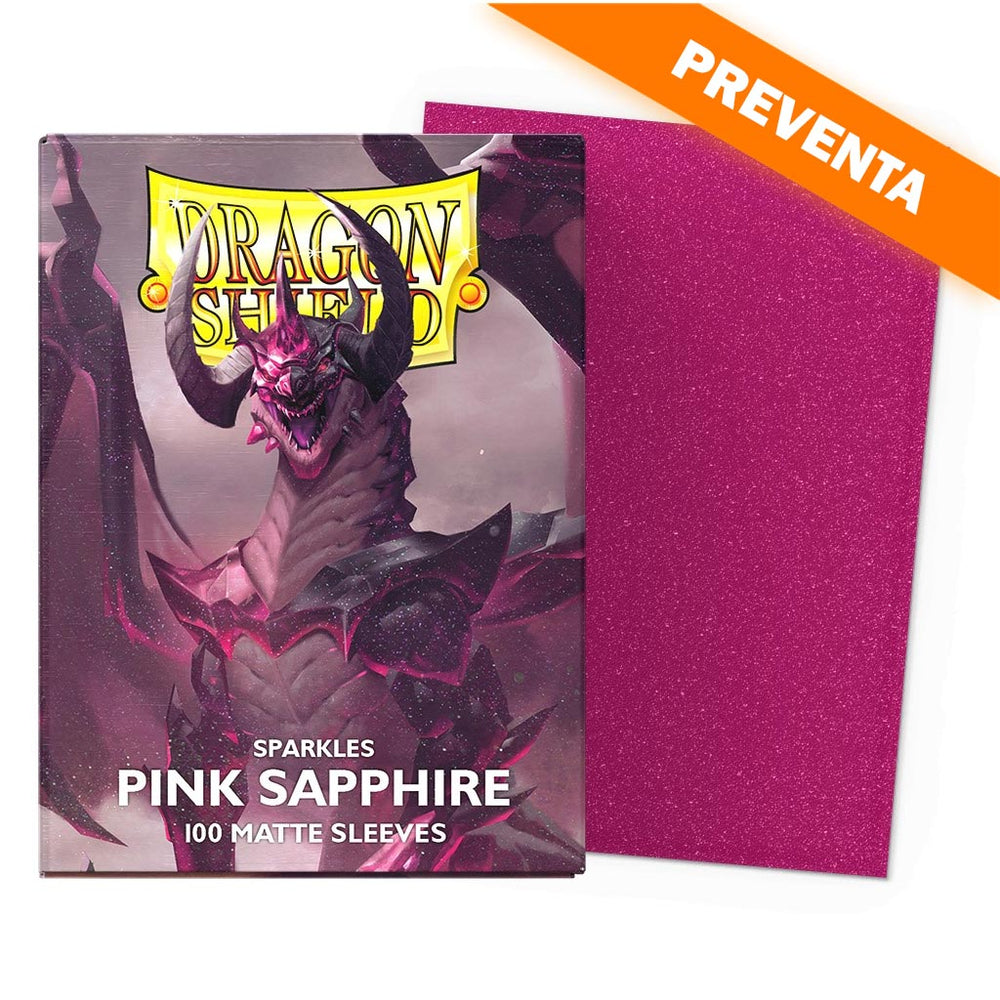 Dragon Shield: Pink Sapphire Matte Sparkles Sleeves (Standard Size) PREVENTA