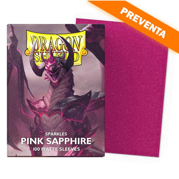 Dragon Shield: Pink Sapphire Matte Sparkles Sleeves (Standard Size) PREVENTA