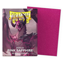 Dragon Shield: Pink Sapphire Matte Sparkles Sleeves (Standard Size)