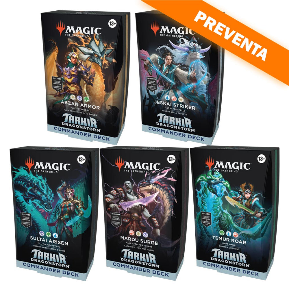 Tarkir Dragonstorm Commander Deck CASE (Set de 5) PREVENTA