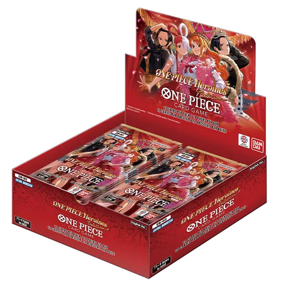 One Piece Card Game: Extra Booster One Piece Heroines Edition [EB03] Booster Display