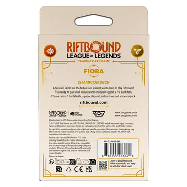 Riftbound: League of Legends TCG Spiritforged Champion Deck Fiora