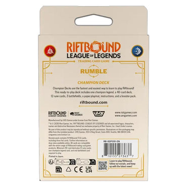 Riftbound: League of Legends TCG Spiritforged Champion Deck Rumble