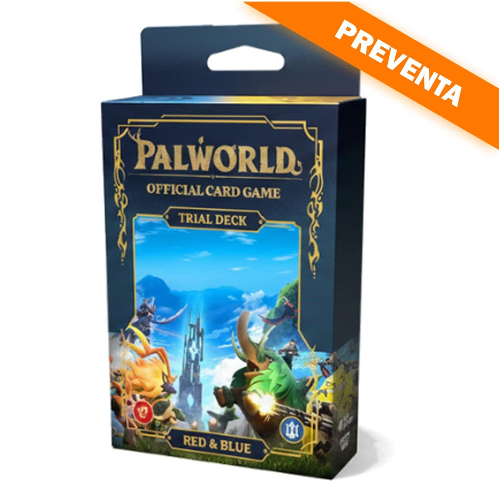 Palworld Official Card Game: Trial Deck Dawn of Palpagos Red & Blue PREVENTA