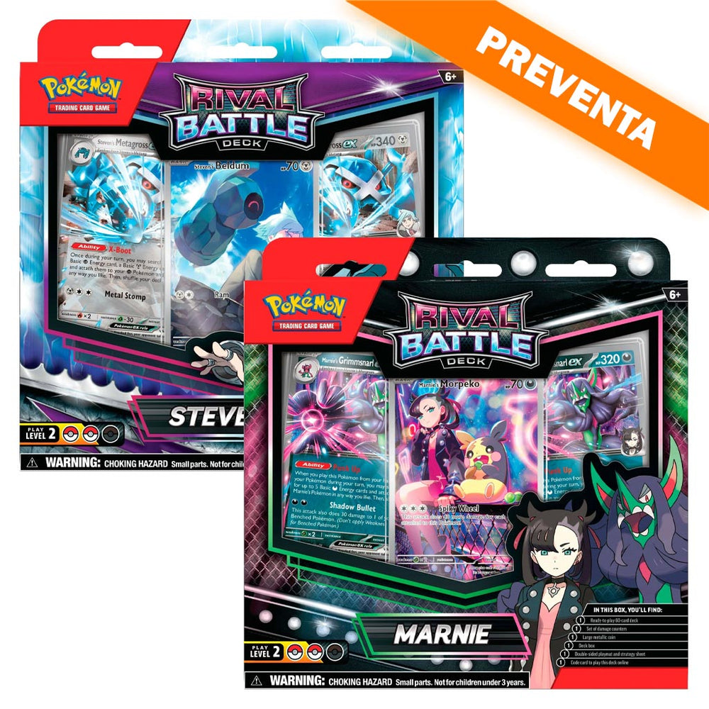 Rival Battle Deck - Marnie/Steven (Set de 2) PREVENTA