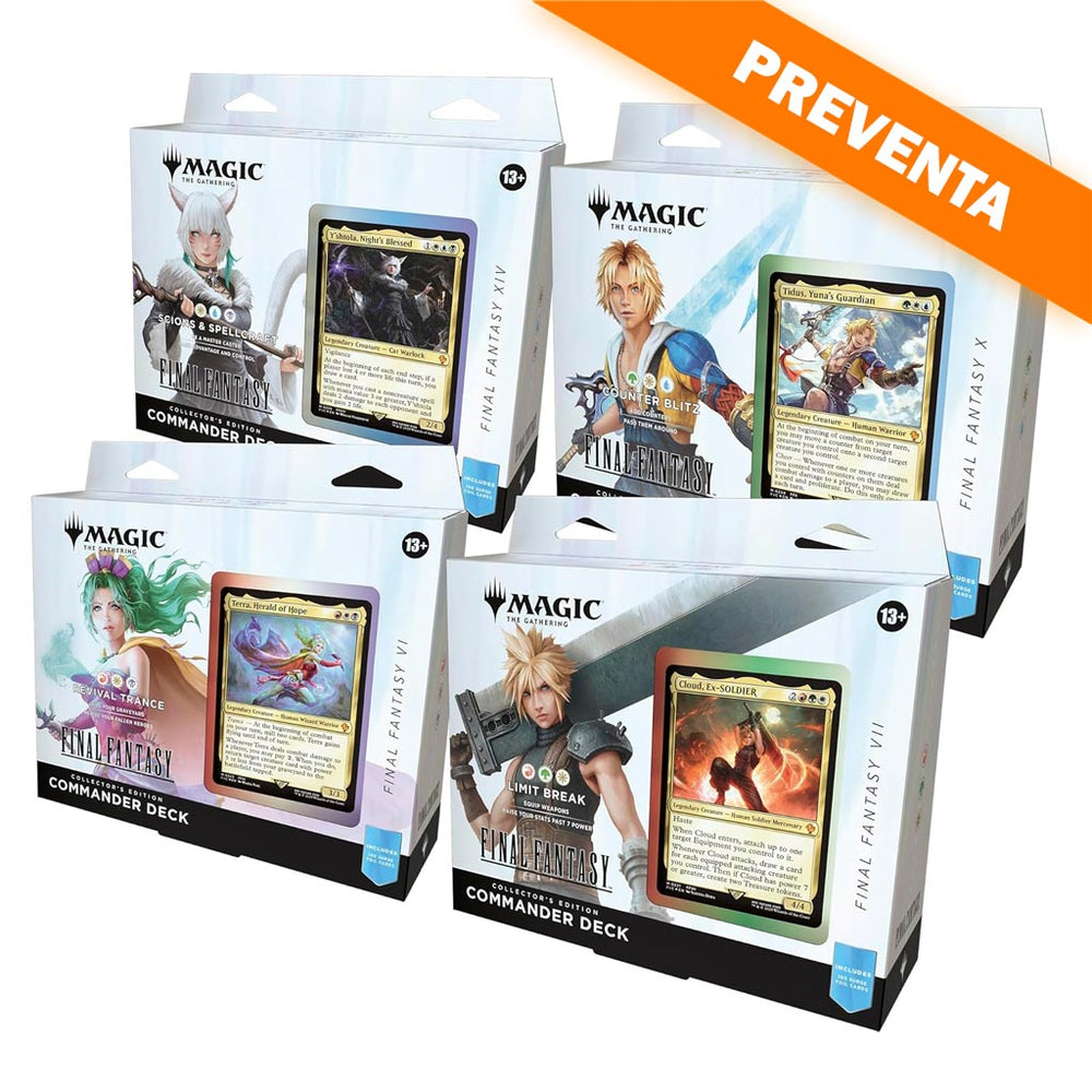 Magic the Gathering x FINAL FANTASY - Commander Deck Collector's Case (Set de 4) PREVENTA