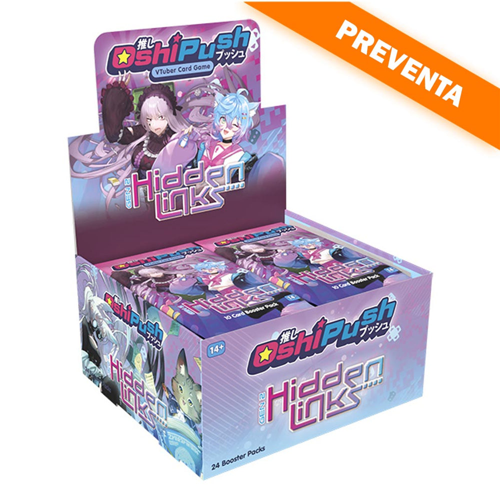 Oshi Push VTuber Card Game: Gen 2 Hidden Links Booster Box PREVENTA