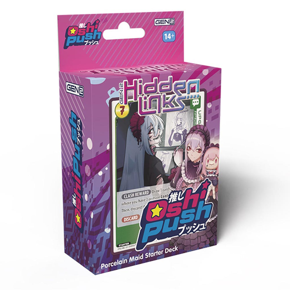 Oshi Push VTuber Card Game: Gen 2 Hidden Links Starter Decks (LineChu & Porcelain Maid) (PAR)