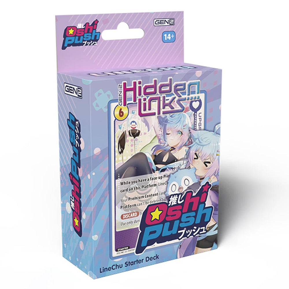 Oshi Push VTuber Card Game: Gen 2 Hidden Links Starter Decks (LineChu & Porcelain Maid) (PAR)