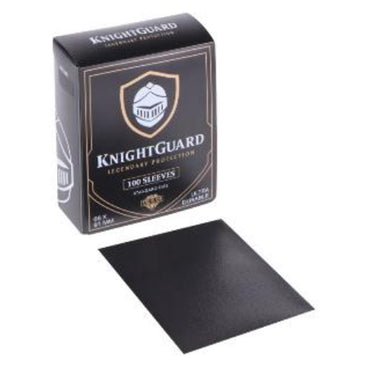 Knightguard: Negro Matte Dual Sleeves (Standard Size)