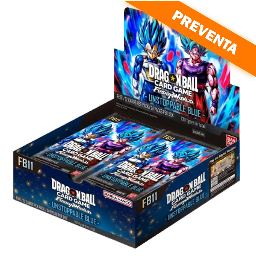 Dragon Ball Super Card Game: Fusion World Booster 11 (FB11) Booster Display PREVENTA