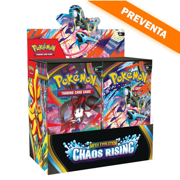 Pokémon TCG: Mega Evolution: Chaos Rising Booster Display PREVENTA