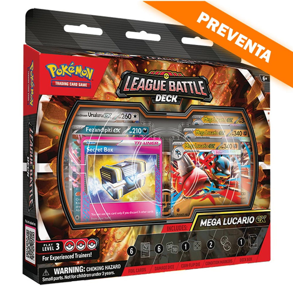 Pokémon TCG: Mega Lucario ex League Battle Deck PREVENTA