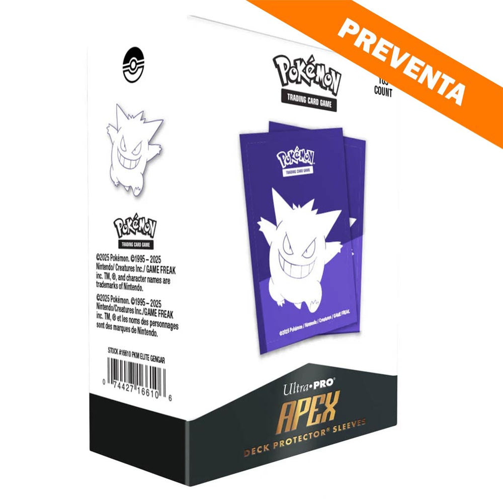 Ultra Pro: Deck Protectors: Pokemon Apex - Elite Series Gengar 105ct. PREVENTA