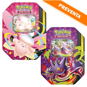 Pokémon TCG: Mega Moonlit Tin (Mega Gengar ex & Mega Clefable ex) (PAR) PREVENTA