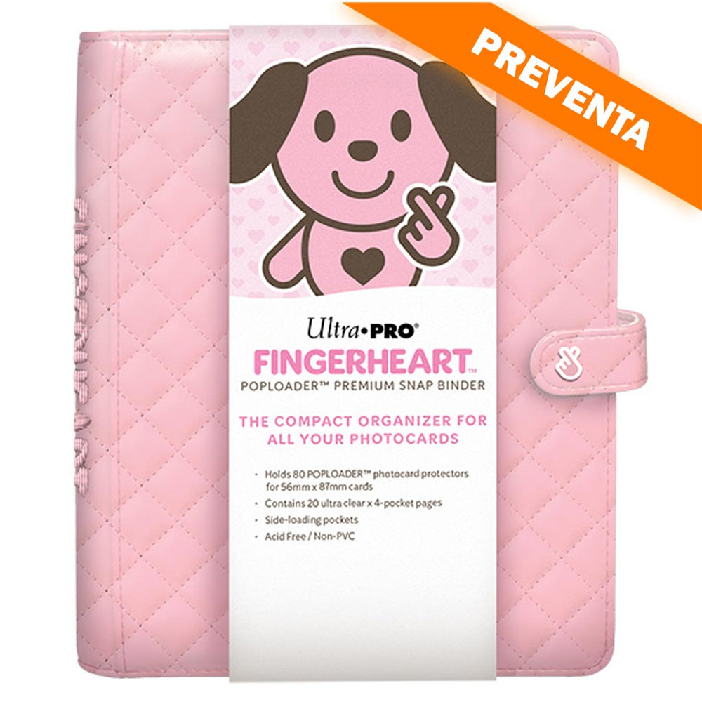 Ultra PRO: Fingerheart Blush Poploader 4 Pocket Premium Snap Binder PREVENTA