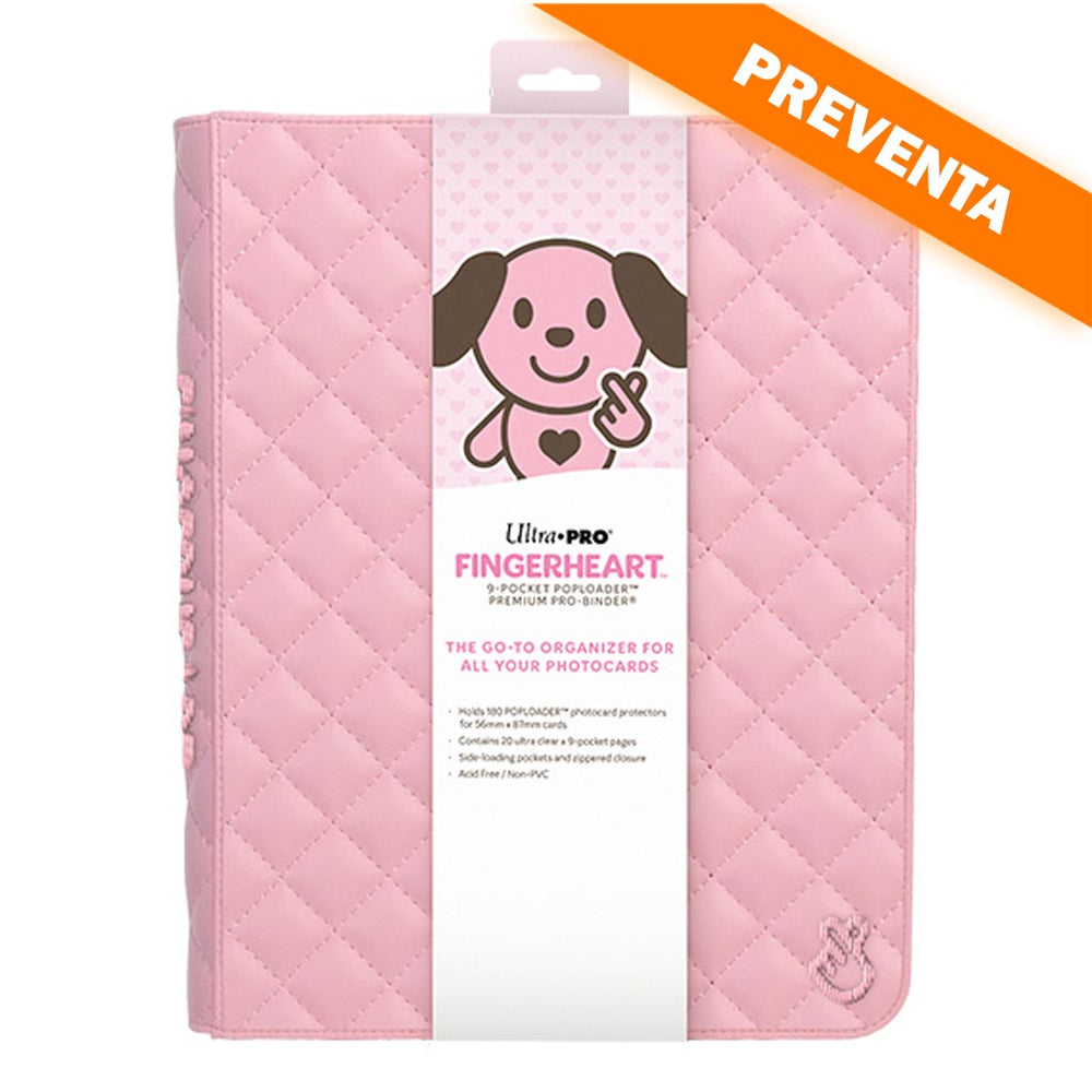 Ultra PRO: Fingerheart Blush Poploader 9 Pocket Premium PRO Binder PREVENTA