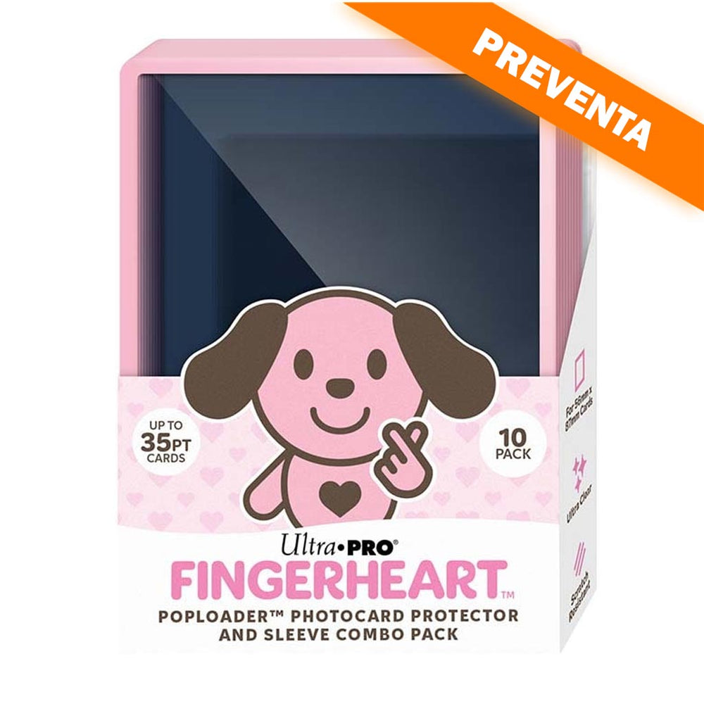 Ultra PRO: Fingerheart Blush Poploader Photocard Protector and Sleeve Combo Pack PREVENTA