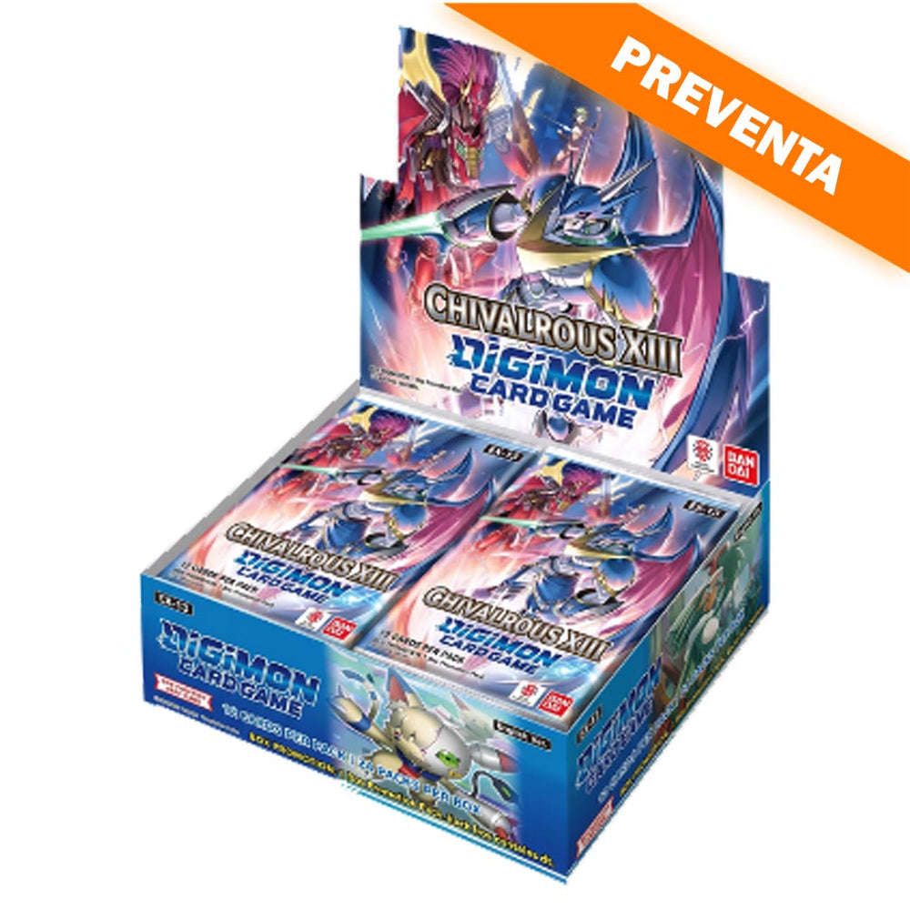 Digimon Card Game: CHIVALROUS XIII [EX13] Booster Display PREVENTA