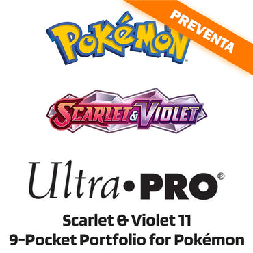 Ultra Pro: Scarlet & Violet 11 - 9-Pocket Portfolio for Pokémon  PREVENTA