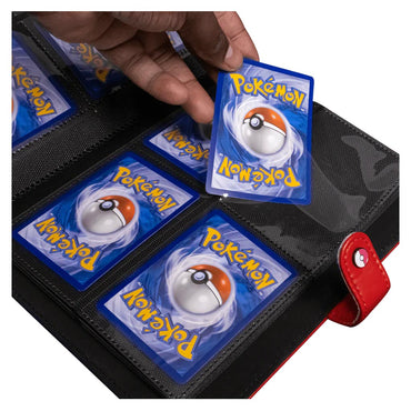 Premium Red 4-Pocket Snap Binder for Pokémon